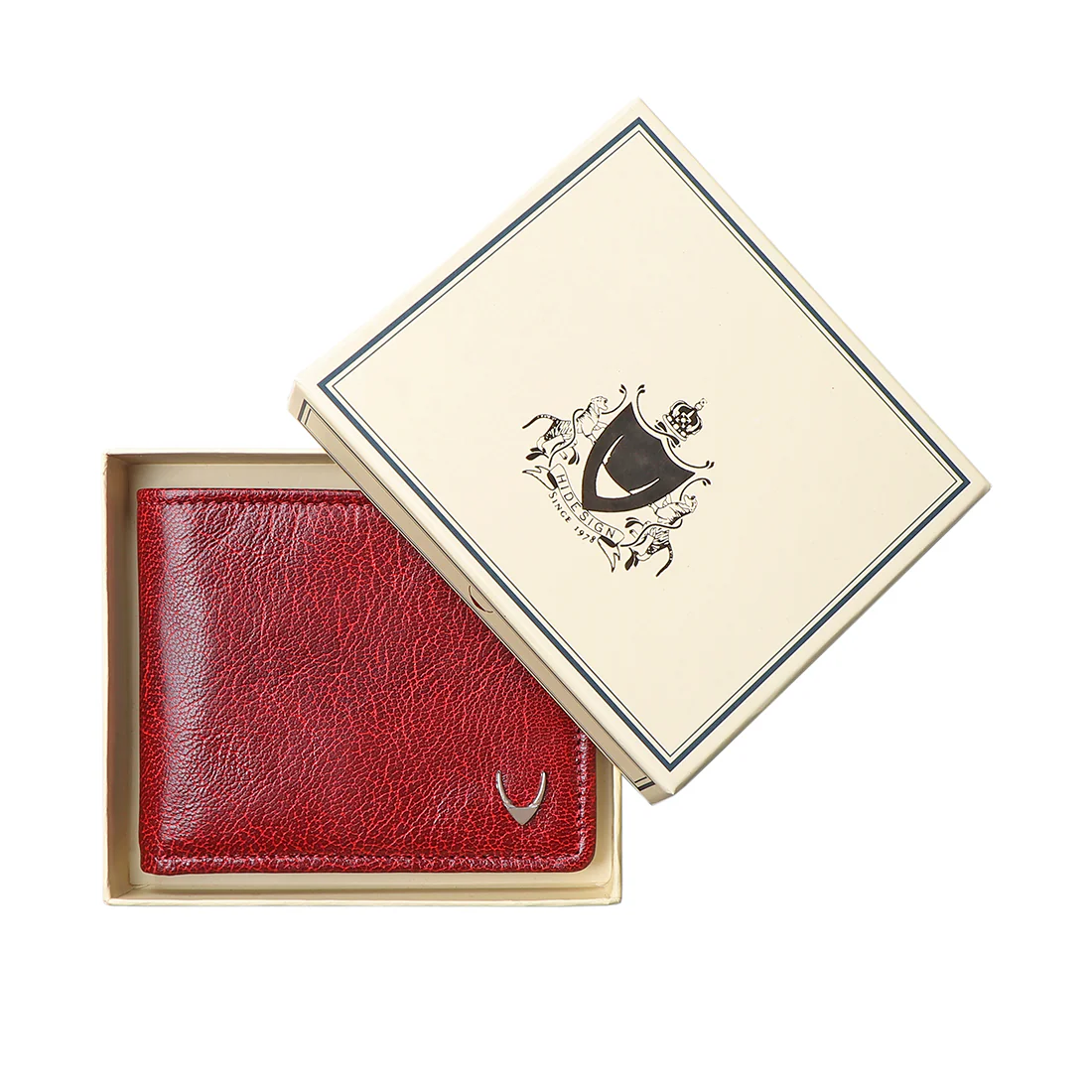 Ee Myw-02A  Red Leather Bi-Fold Wallet - Image 9