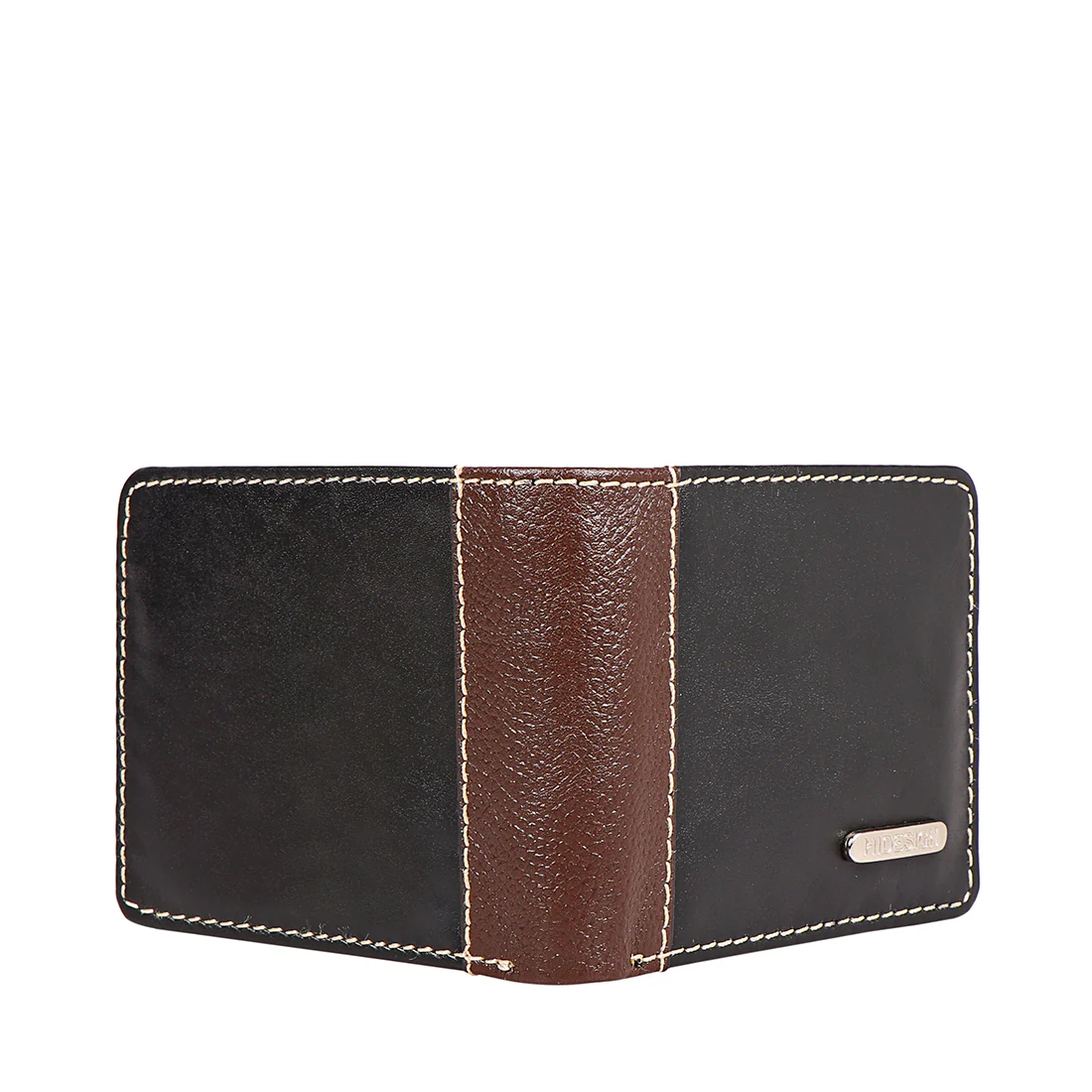 Ee Myw-03  Black Leather Bi-Fold Wallet - Image 3