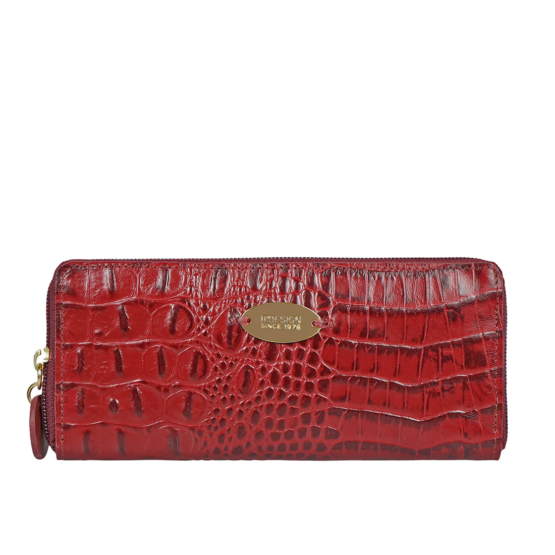 Ee Naomi W1-M Red Leather Zip Around Wallet