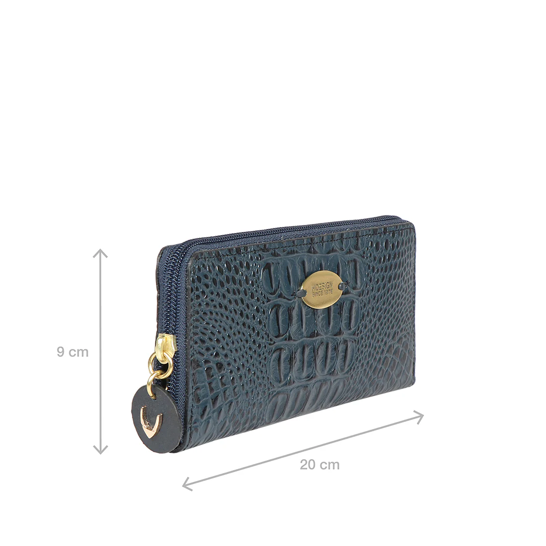 Ee Naomi W1-M Blue Leather Zip Around Wallet - Image 2