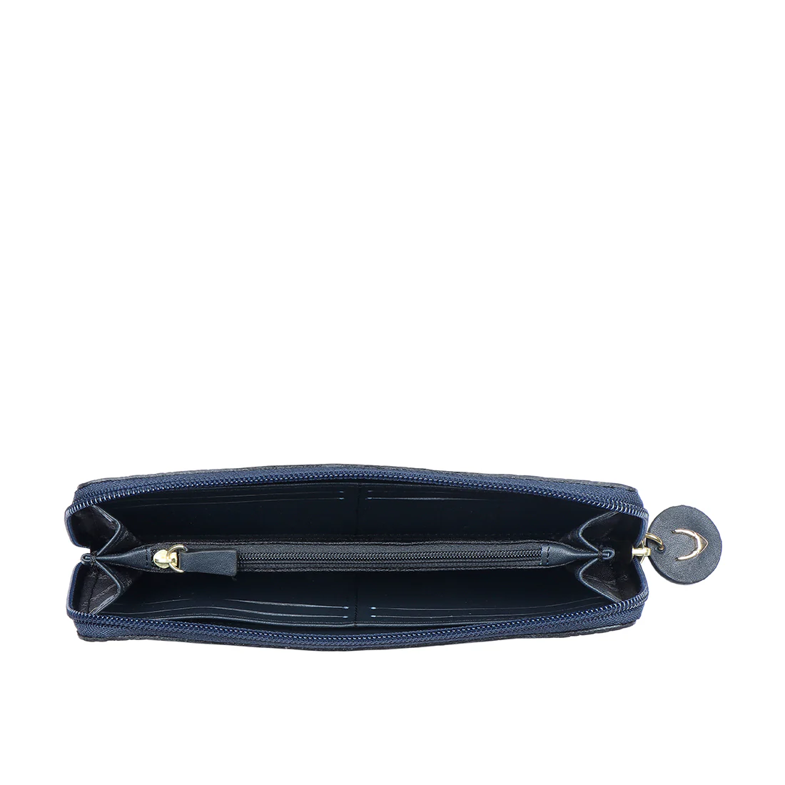Ee Naomi W1-M Blue Leather Zip Around Wallet - Image 4