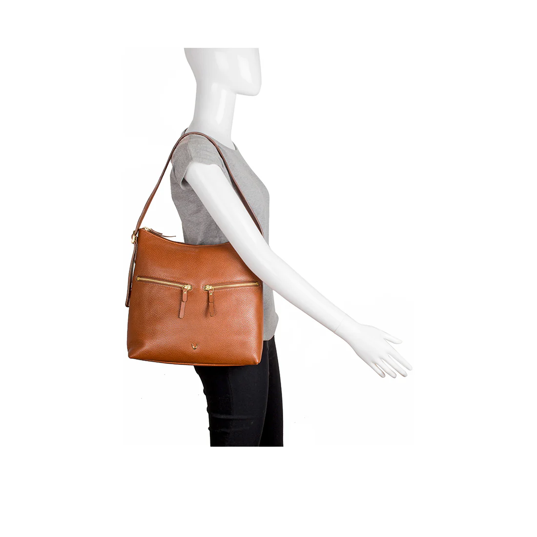 Ee Neptune 02 Tan Leather Shoulder Bag - Image 5