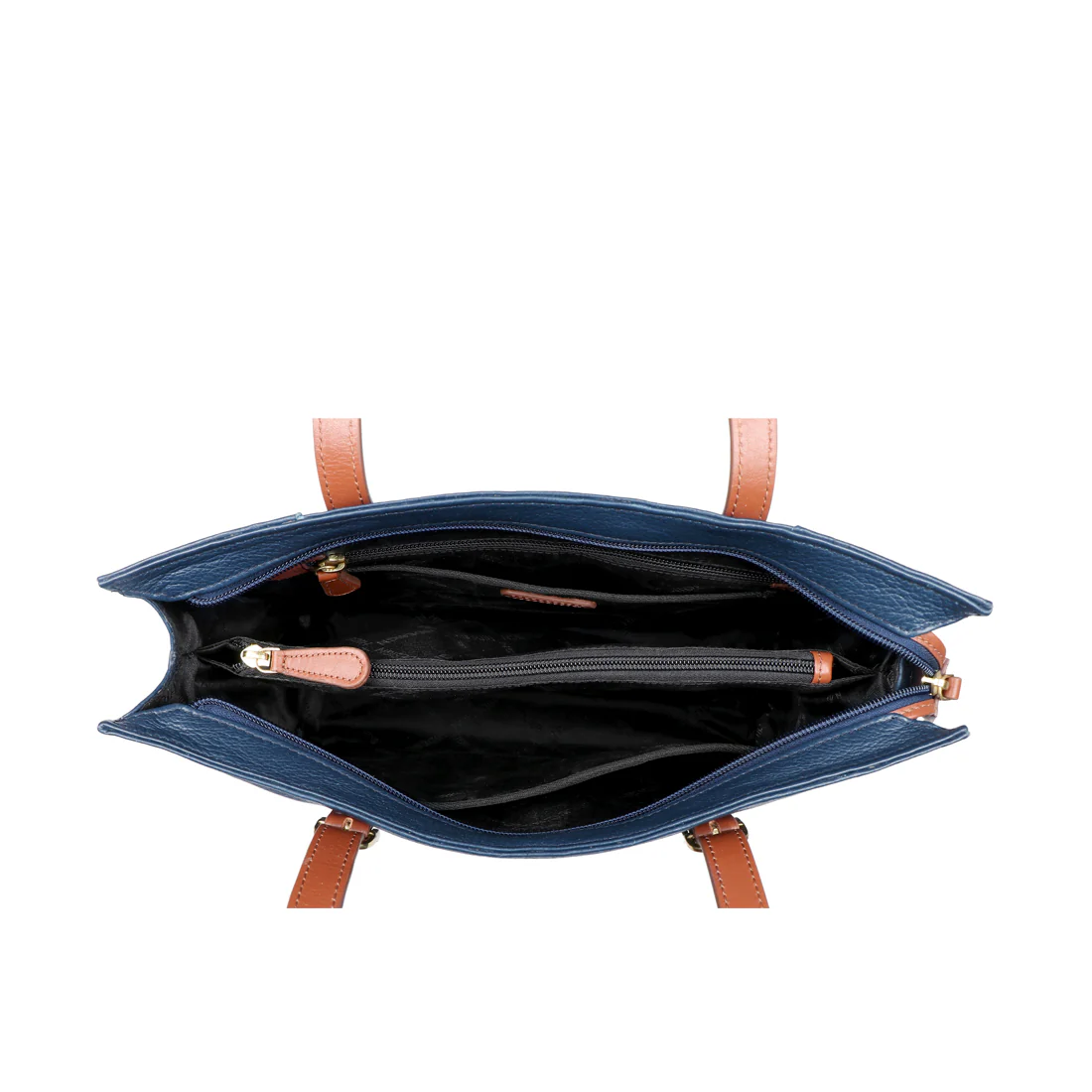 Ee Neptune 03 Blue Leather Tote Bag - Image 5