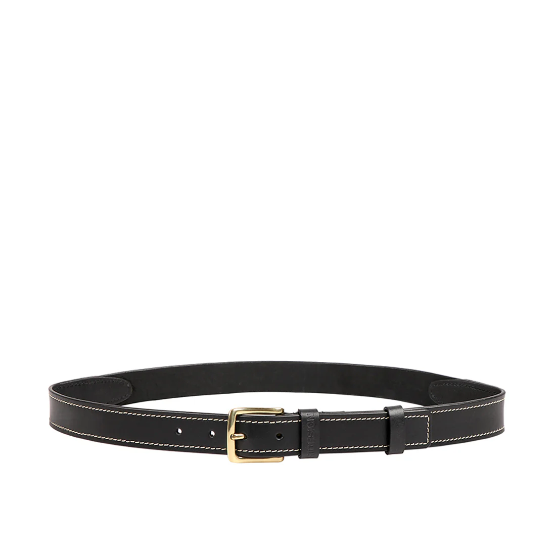 Ee Neso Men's Black Non Reversible Leather Belt