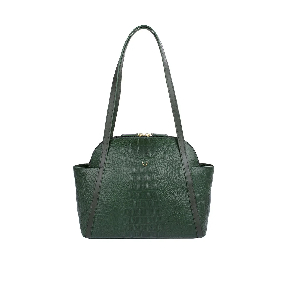 Ee New York 01 Green Leather Tote Bag