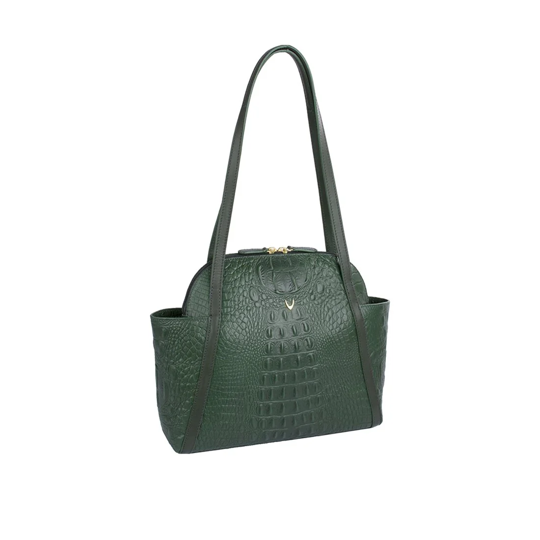 Ee New York 01 Green Leather Tote Bag - Image 2