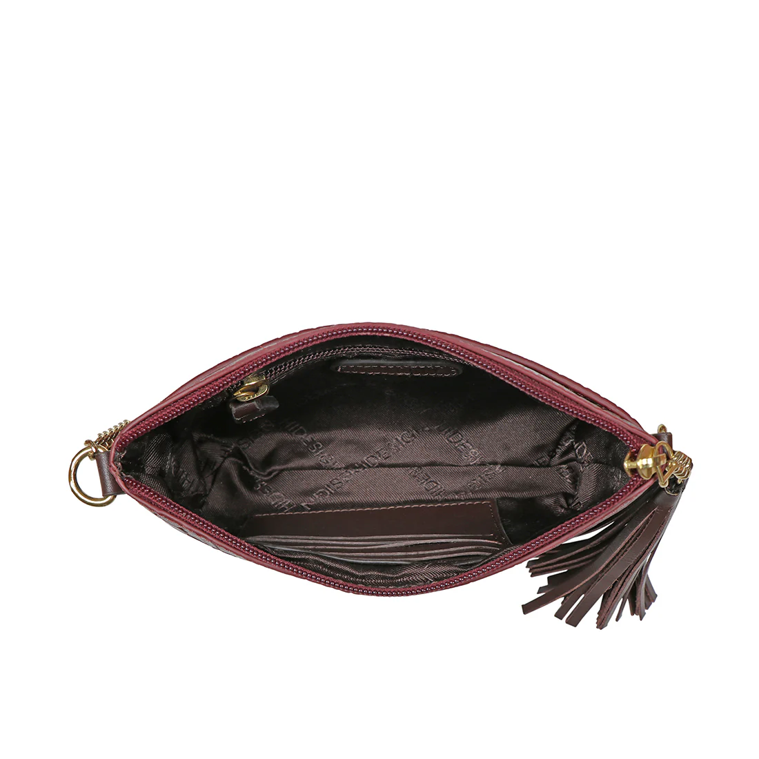Ee Opihi W2 Marsala Leather Sling Wallet - Image 5