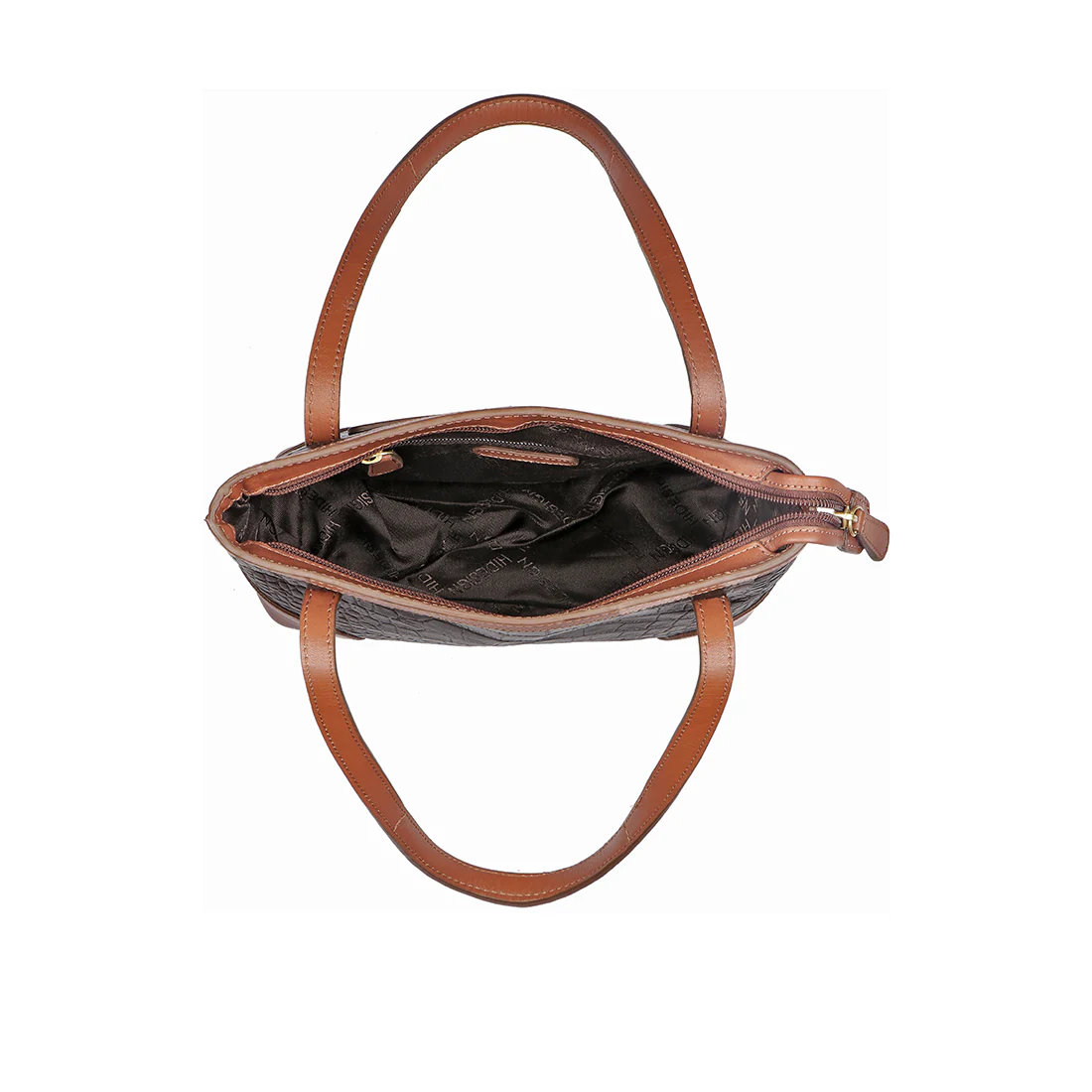 Ee Oprah 01 Brown Leather Shoulder Bag - Image 4