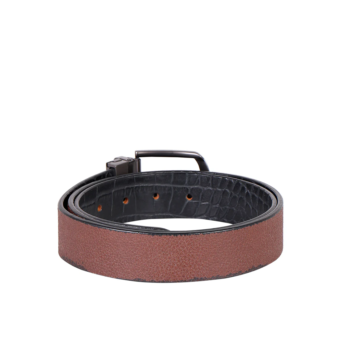 Ee Santos Men's Black Reversible Leather Belt - Image 4