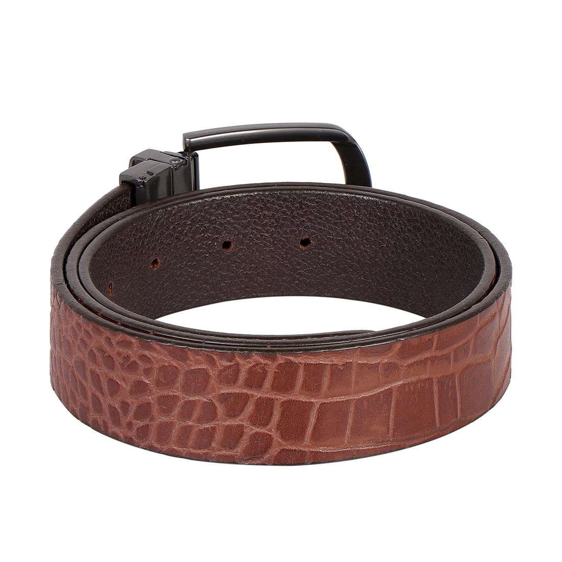 Ee Santos Men's Tan Reversible Leather Belt - Image 2