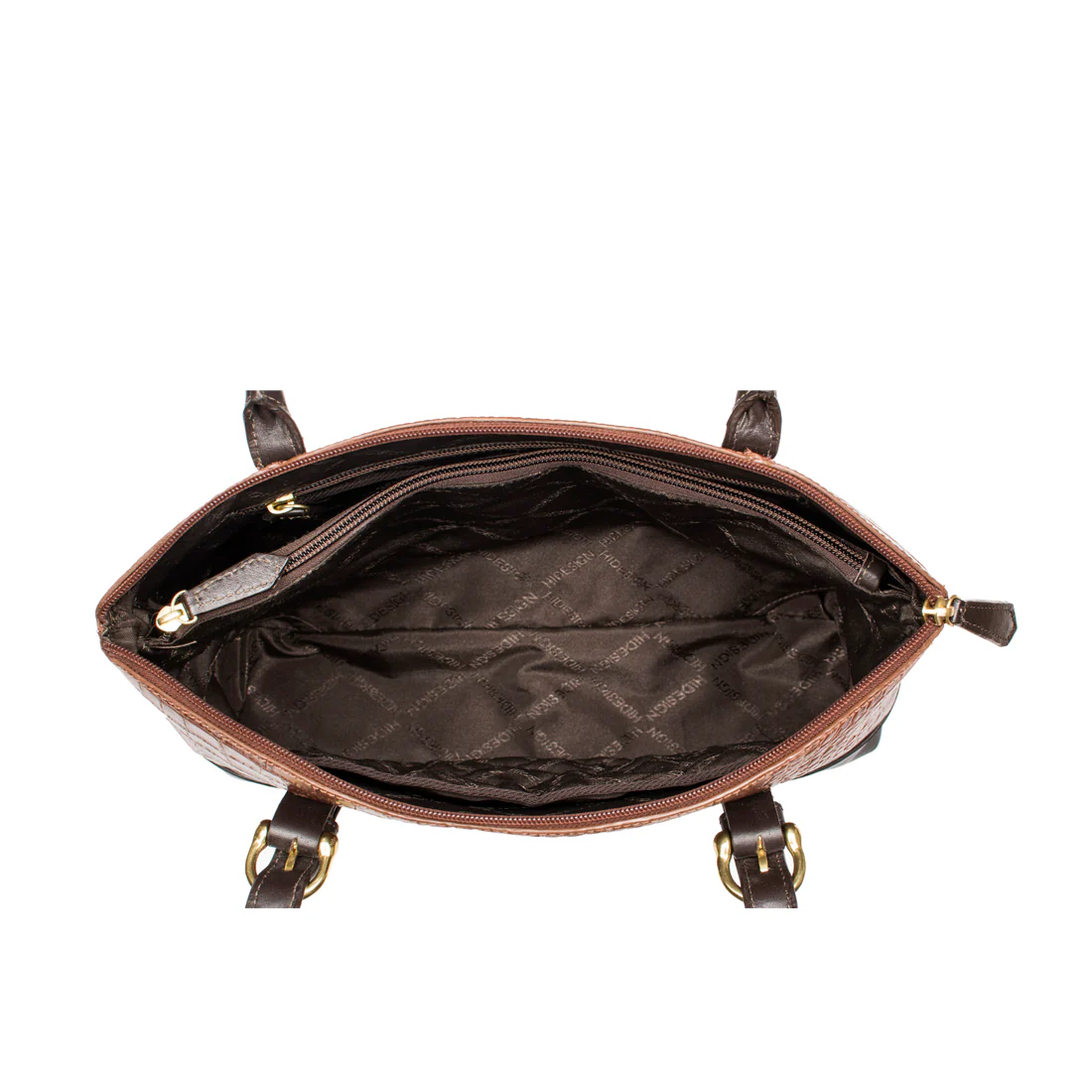 Ee Saturn 01 Tan Leather Tote Bag - Image 4