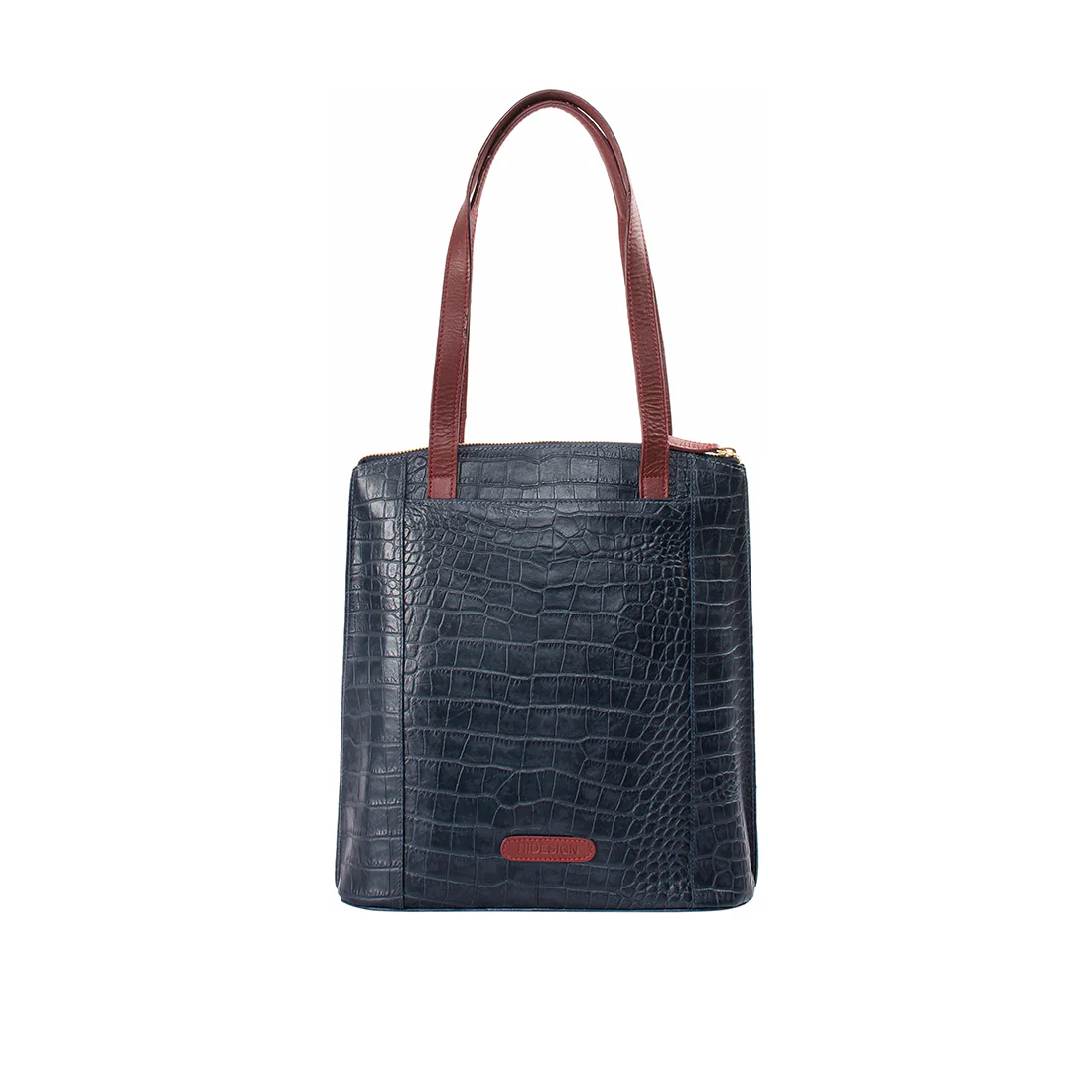 Ee Scorpio 01 Blue Leather Tote Bag - Image 3