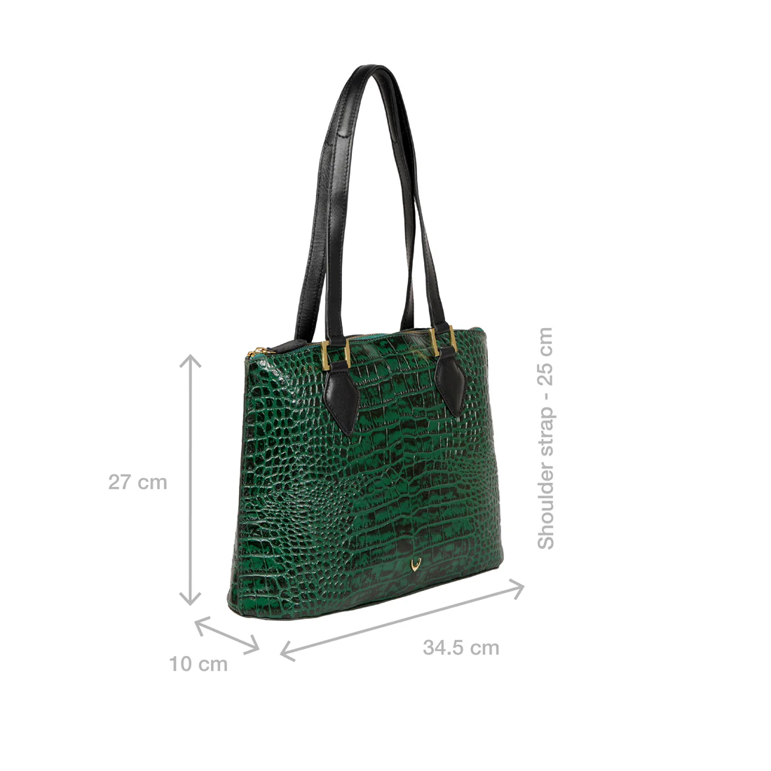 Ee Scorpio 02 Green Leather Tote Bag - Image 2