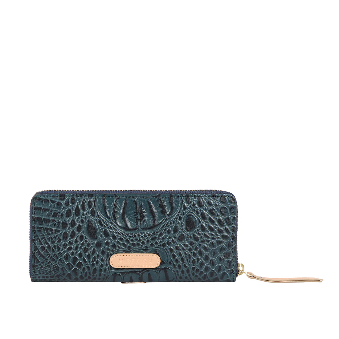 Ee Scorpio W2-M Blue Leather Zip Around Wallet - Image 3