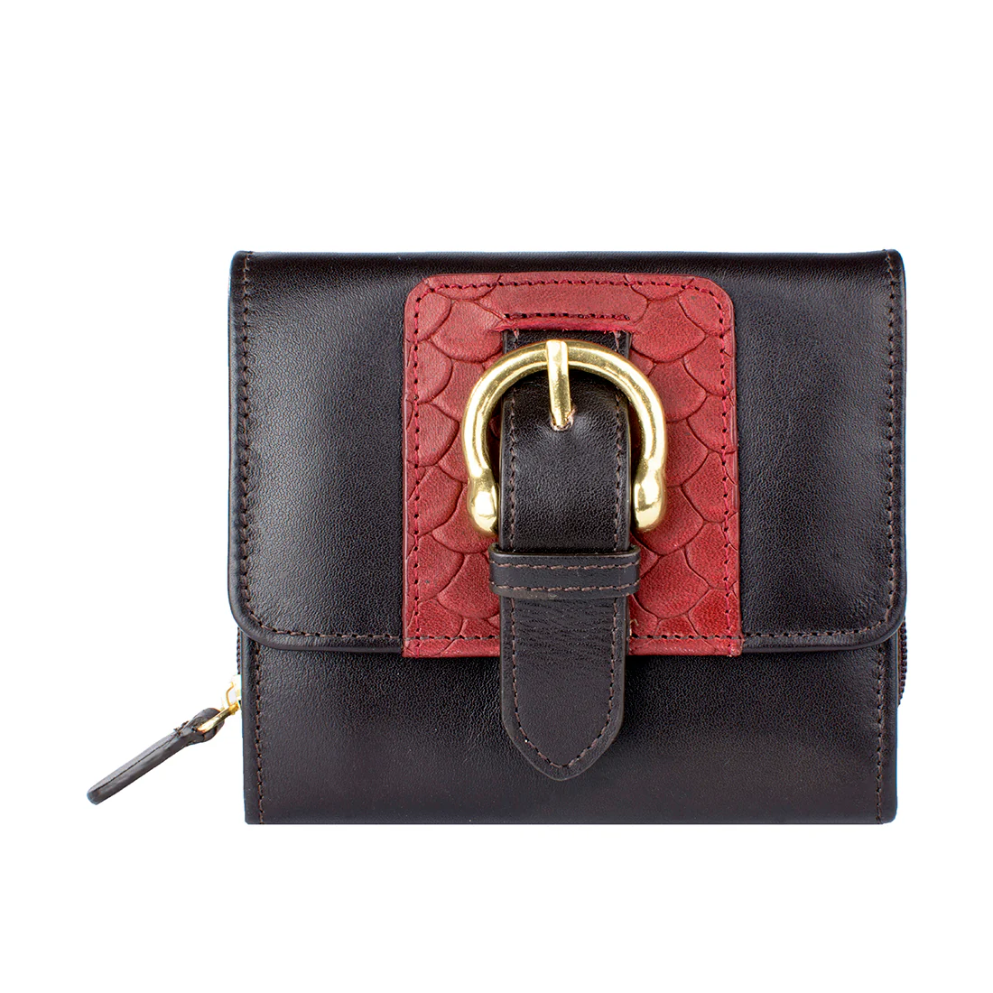 Ee Shanghai W3 R Brown Leather Trifold Wallet - Image 2