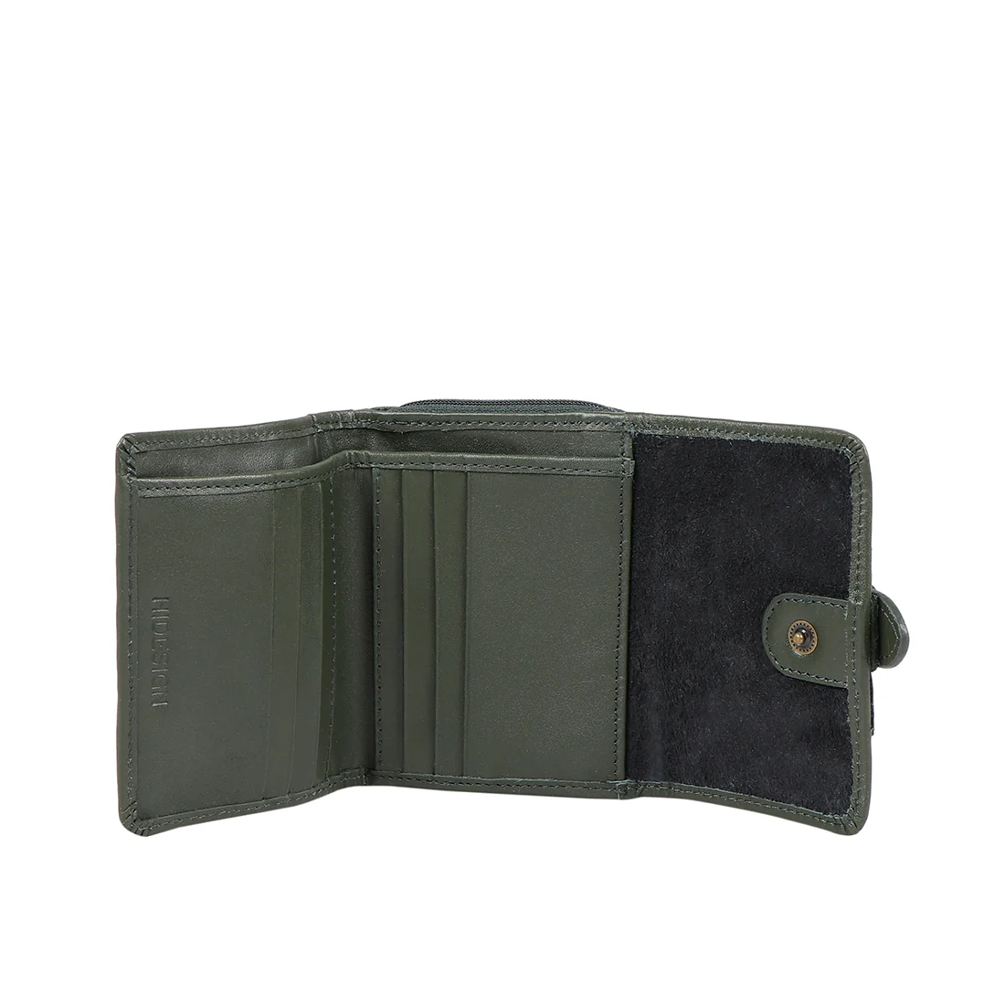 Ee Shanghai W3 Green Leather Trifold Wallet - Image 4