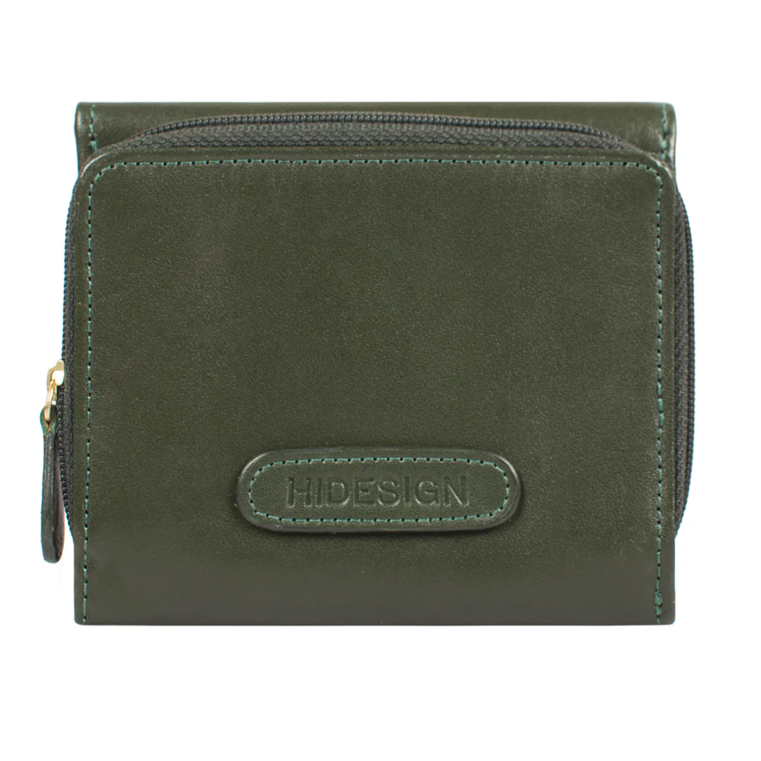 Ee Shanghai W3 Green Leather Trifold Wallet - Image 4