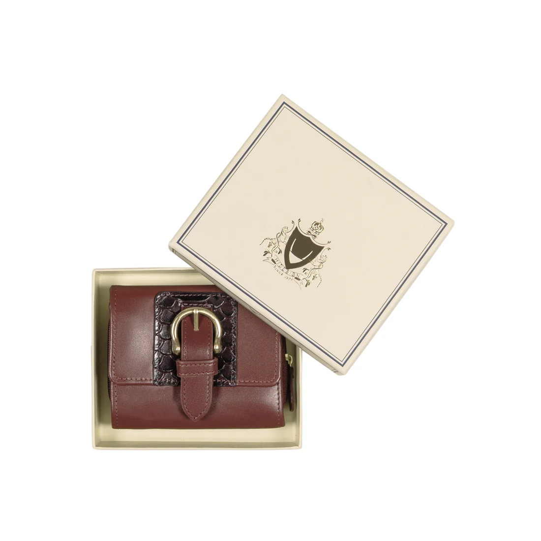 Ee Shanghai W3 Marsala Leather Trifold Wallet - Image 10