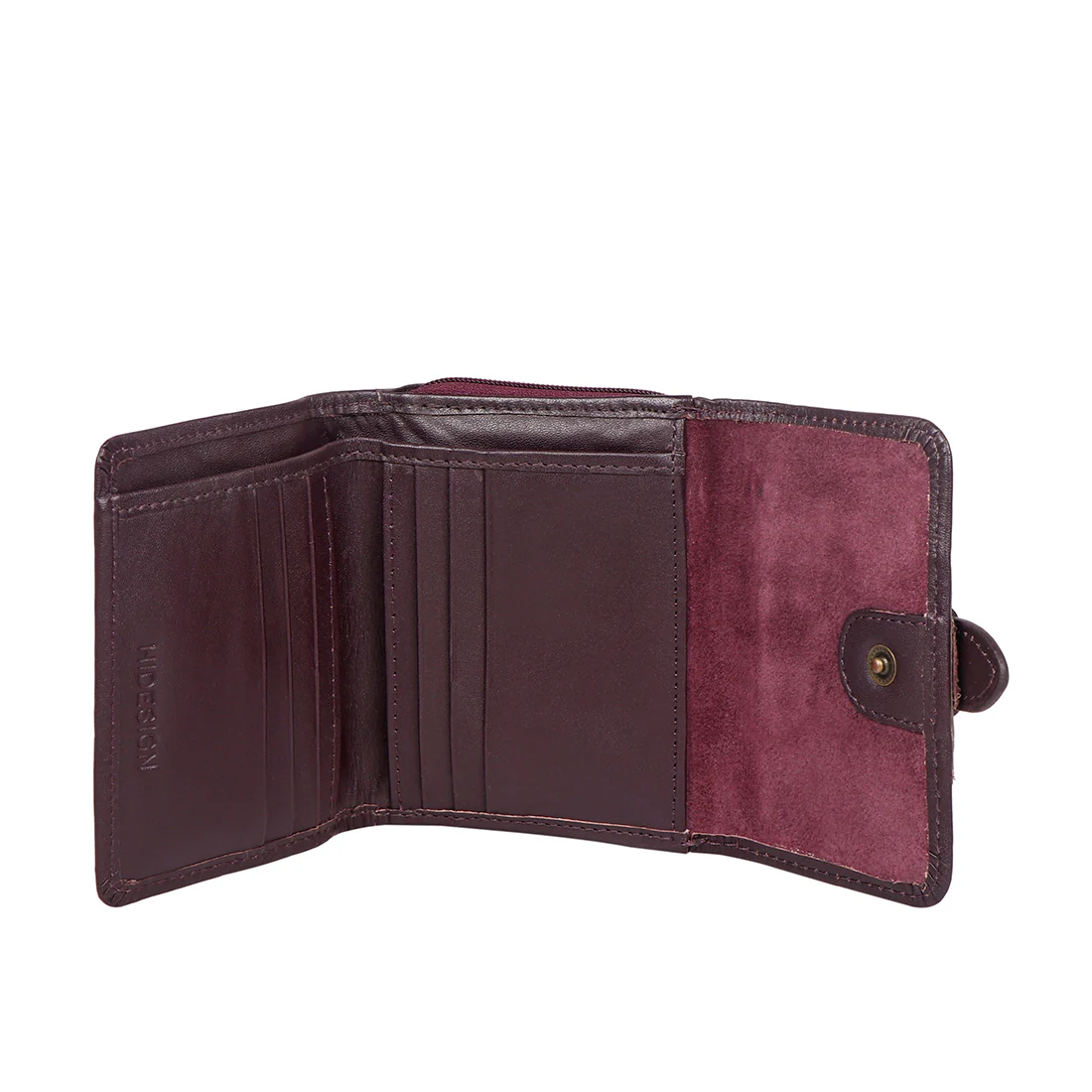 Ee Shanghai W3 Purple Leather Trifold Wallet - Image 5