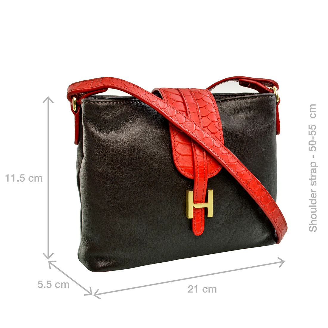 Ee Silvia 03 Brown Leather Sling Bag - Image 2
