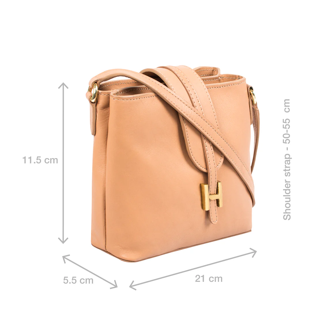 Ee Silvia 03 Off-White Leather Sling Bag - Image 2