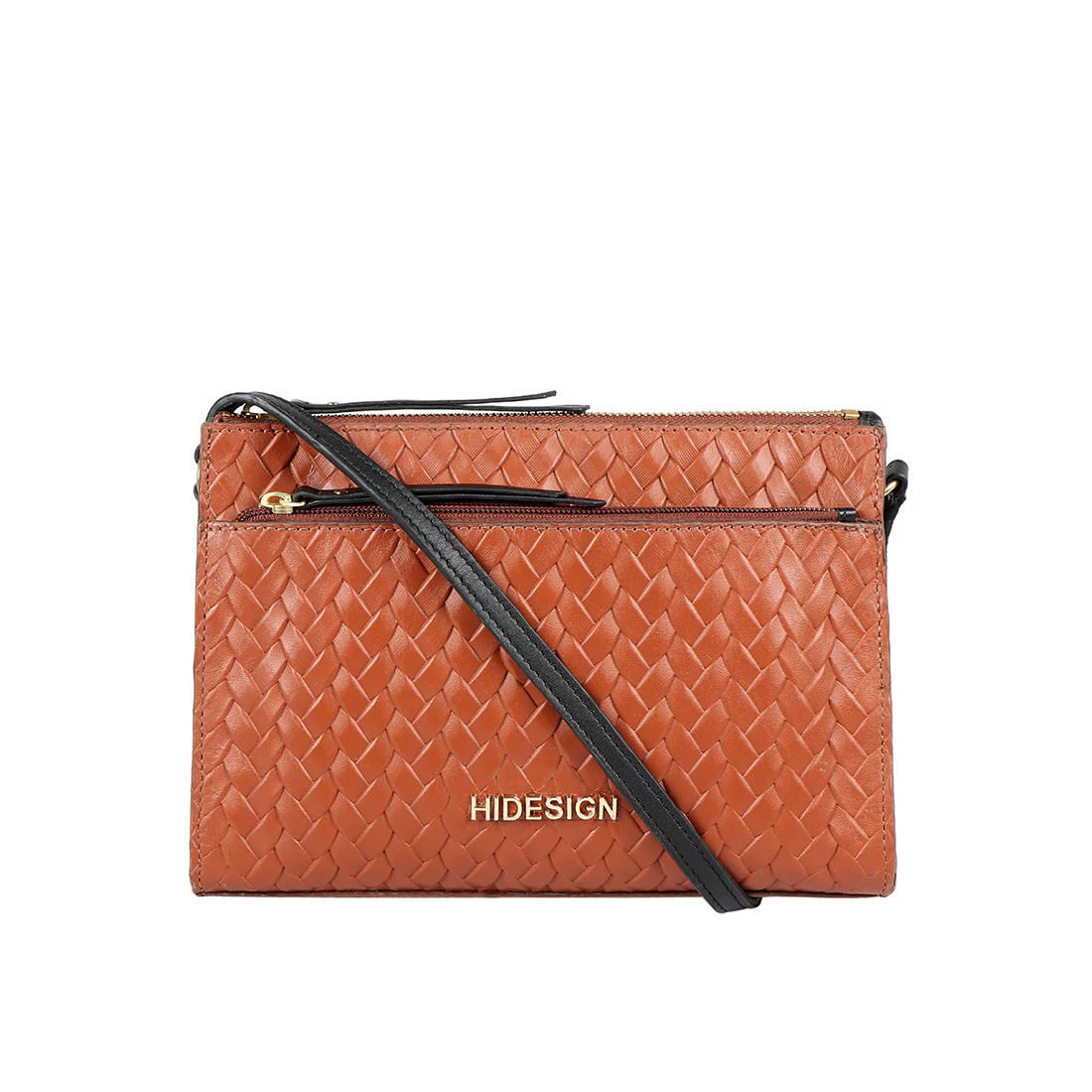 Ee Spruce 02 Orange Leather Sling Bag