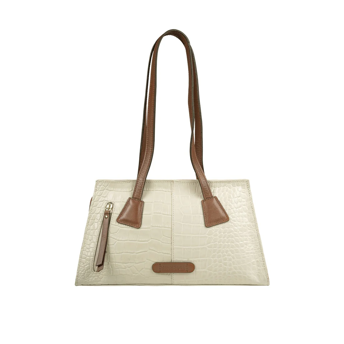 Ee Spruce 03-M White Leather Shoulder Bag - Image 5
