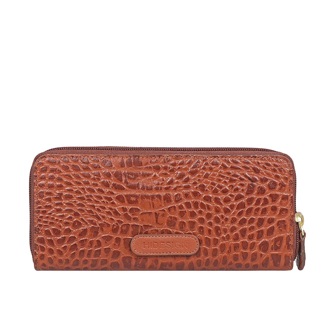 Ee Taurus W2  Tan Leather Double Zip Around Wallet - Image 4