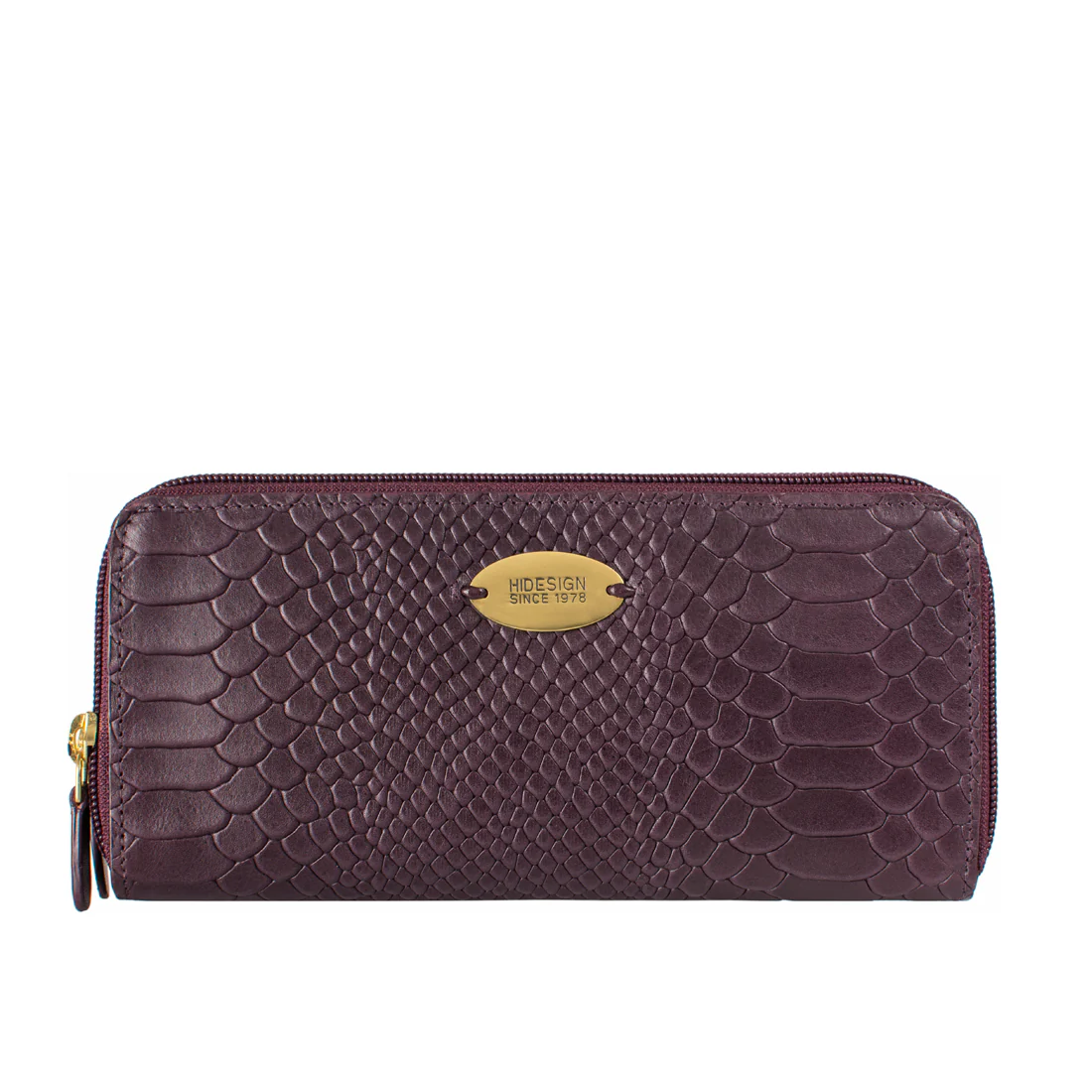 Ee Taurus W2  Purple Leather Double Zip Around Wallet - Image 2