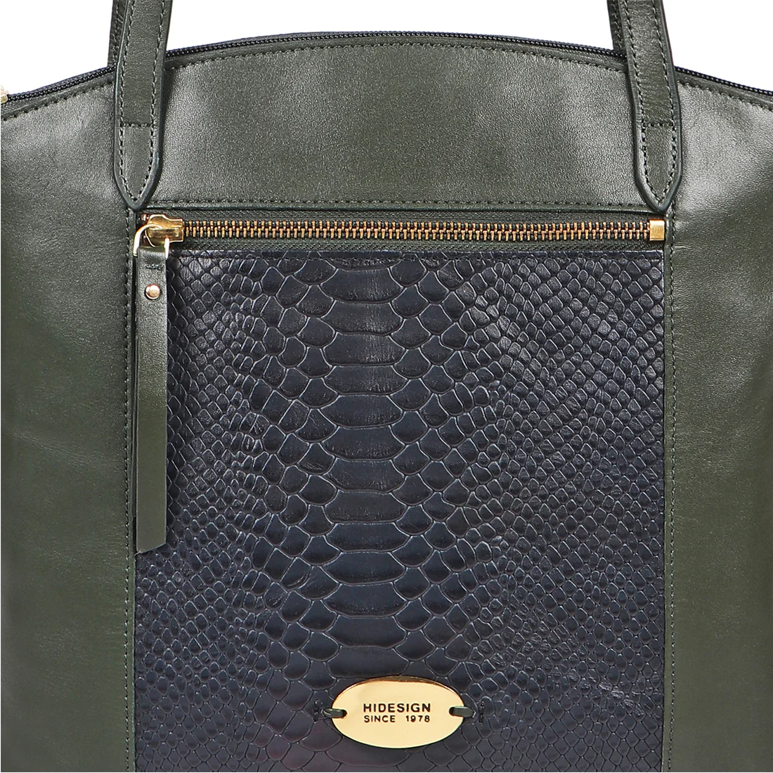 Ee Teresa 02 Blue Leather Tote Bag - Image 5