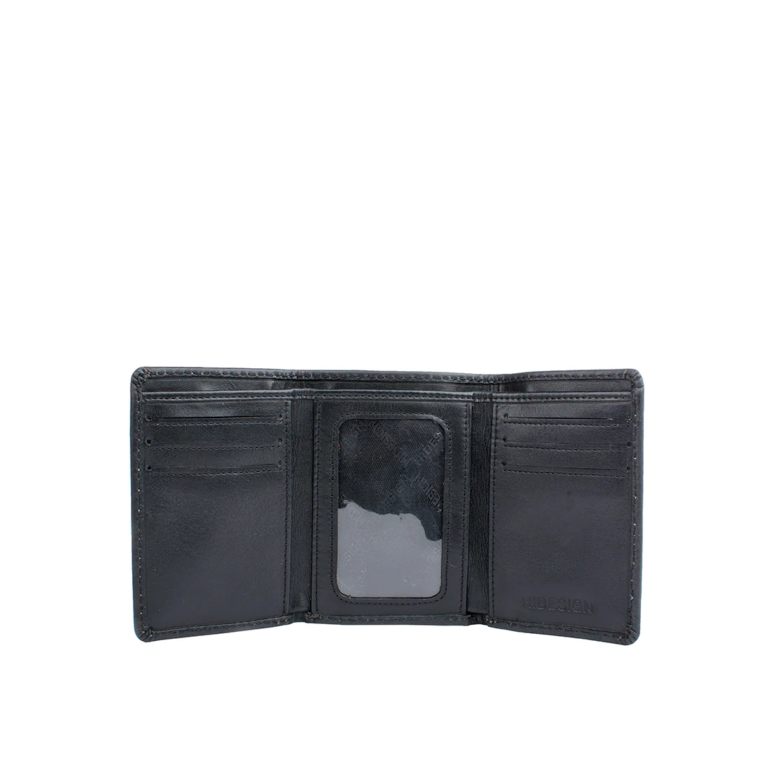 Ee Tf 01  Black Leather Trifold Wallet - Image 2