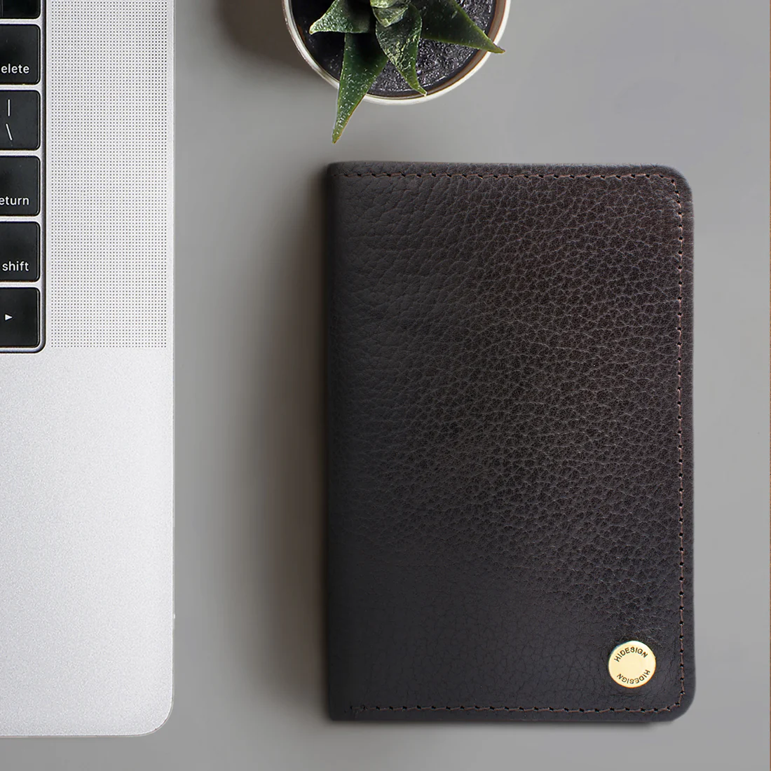 Ee Tf 02  Brown Leather Trifold Wallet - Image 2