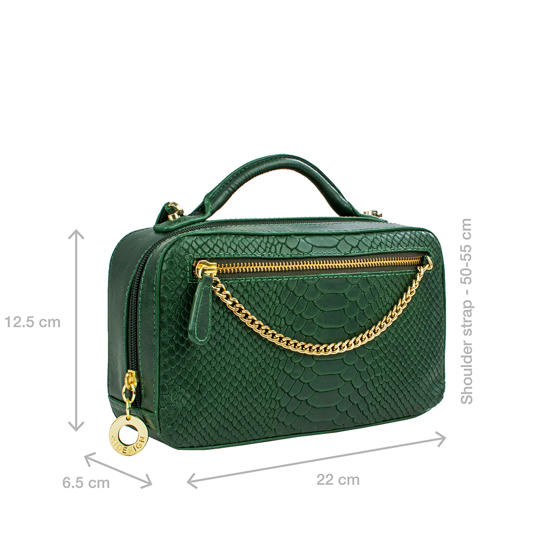 Ee Veronika W1 Green Leather Sling Wallet - Image 2