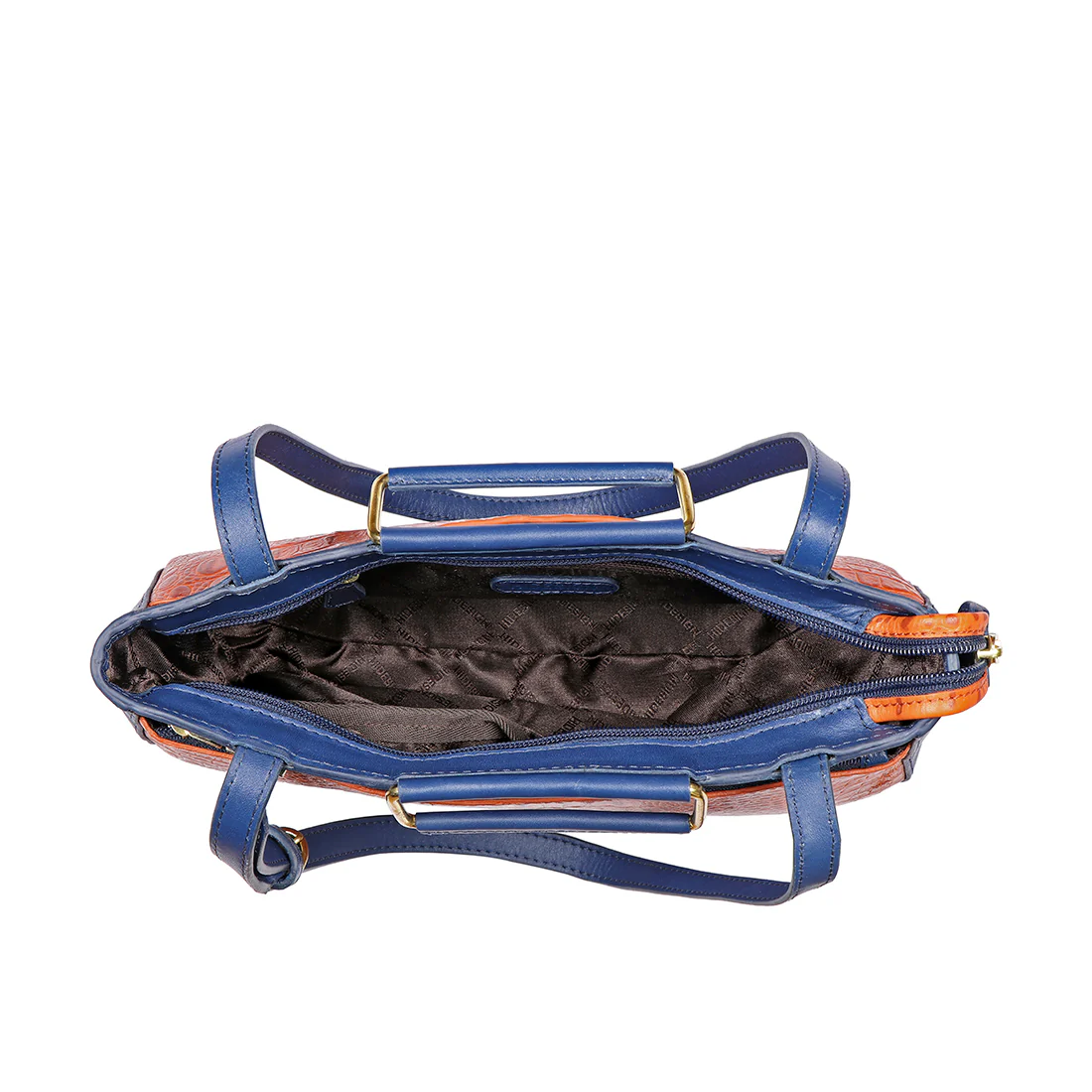 Ee Viola 02 Orange Leather Sling Bag - Image 4