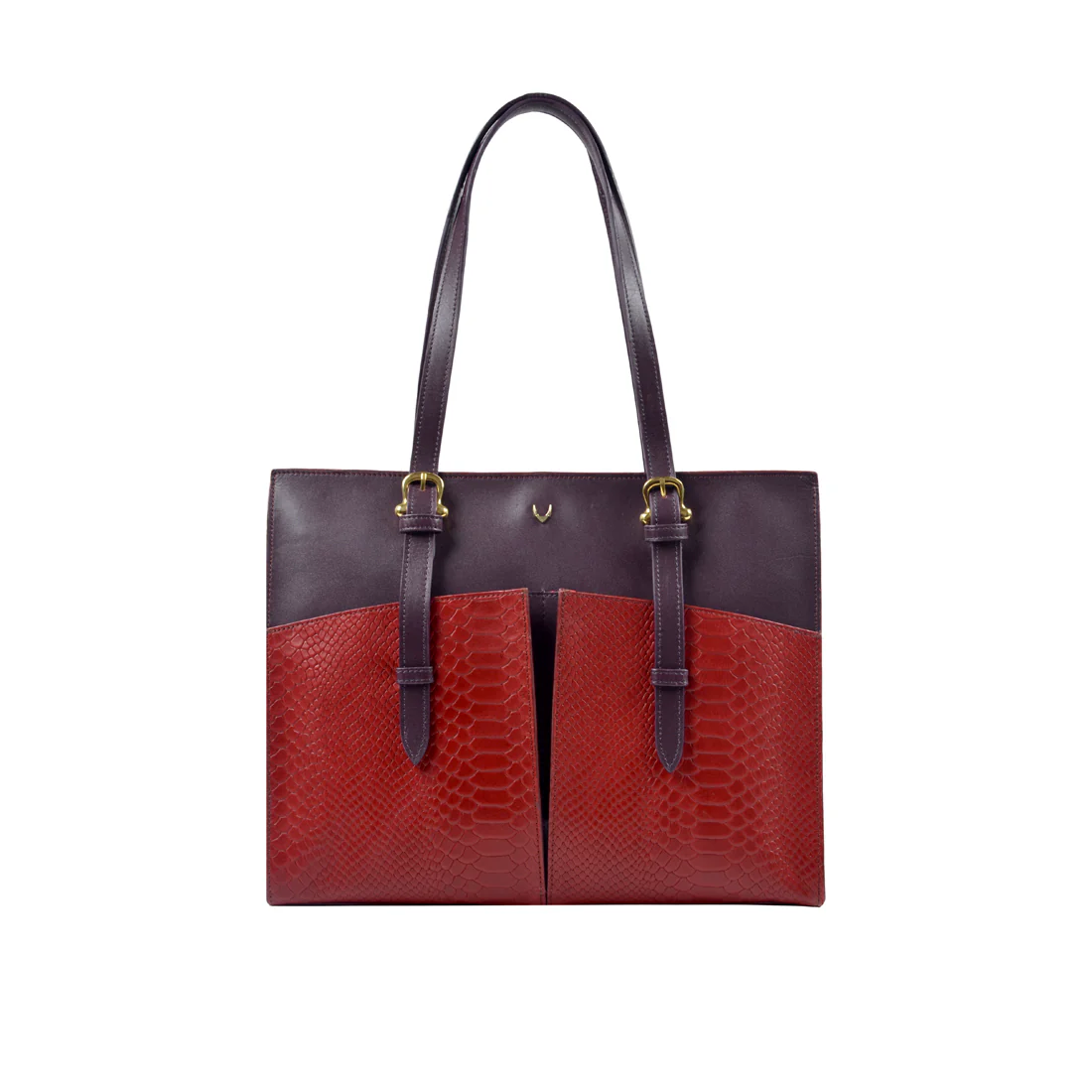 Ee Virgo 02 Red Leather Tote Bag