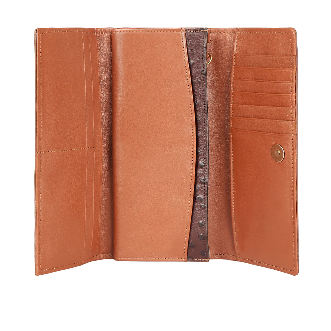 Ee Virgo W1-M Brown Leather Trifold Wallet - Image 5