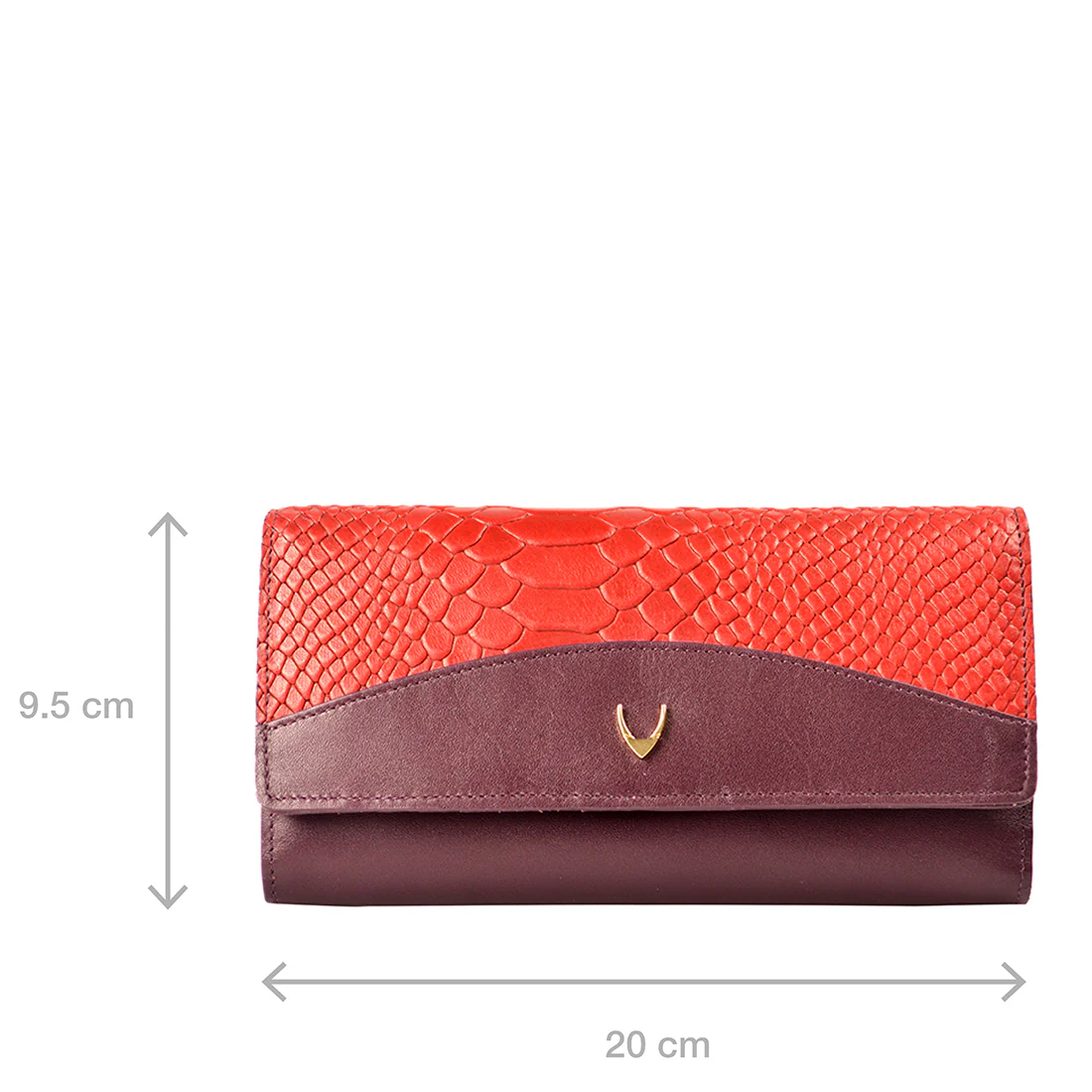 Ee Virgo W1  Purple Leather Trifold Wallet - Image 2