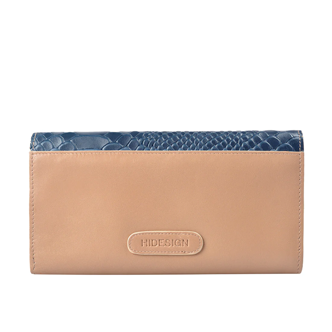 Ee Virgo W1  Nude Leather Trifold Wallet - Image 4
