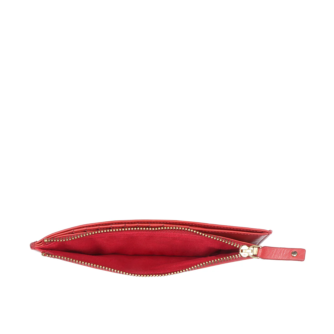 Eijo W1 Red Leather Bi-Fold Wallet - Image 8