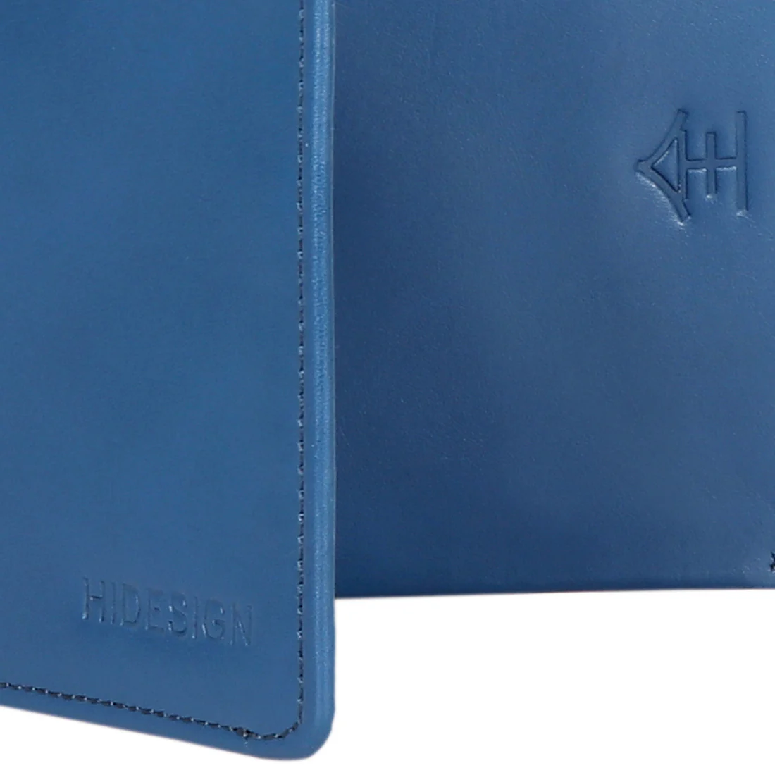 Eijo W4 Blue Leather Bi-Fold Wallet - Image 4