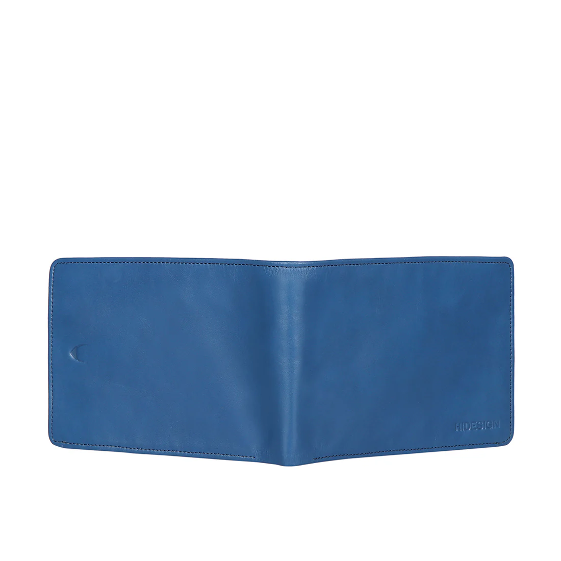 Eijo W4 Blue Leather Bi-Fold Wallet - Image 6