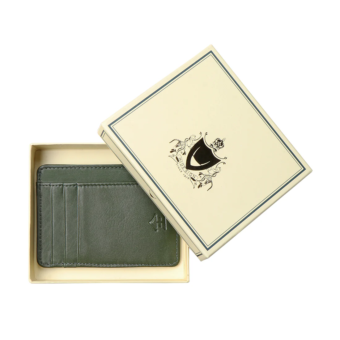 Eijo W6 Green Leather Card Holder - Image 5