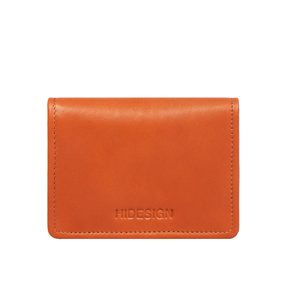 Eijo W8 Orange Leather Card Holder - Image 3