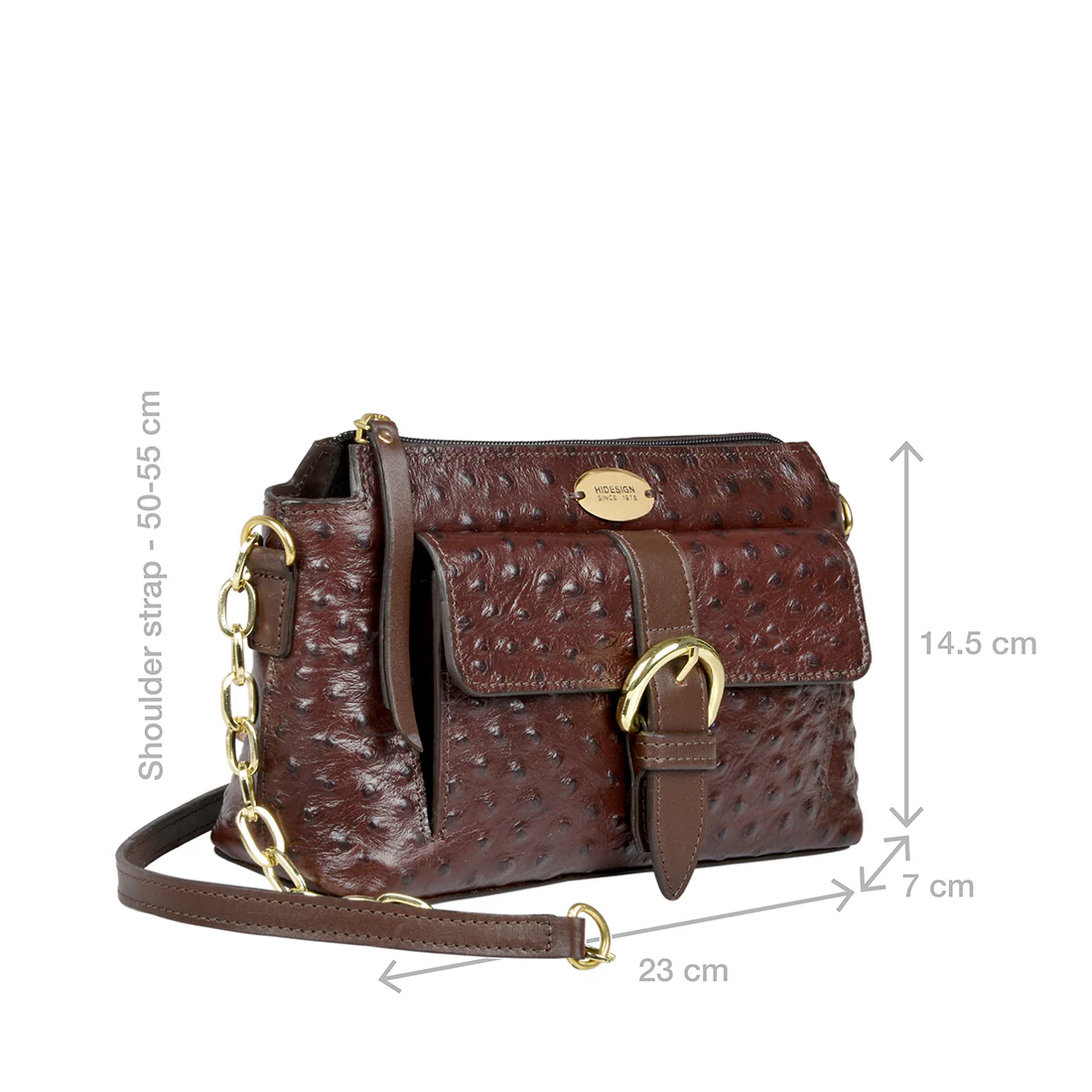 Eliza 03 Sb Brown Leather Sling Bag - Image 3