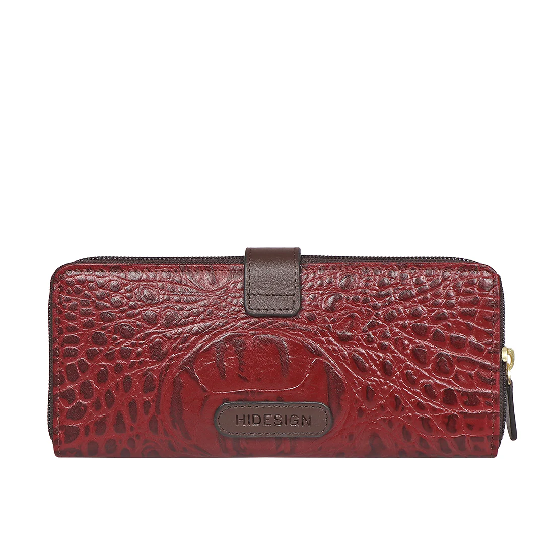 Eliza W1  Sb Red Leather Zip Around Wallet - Image 4