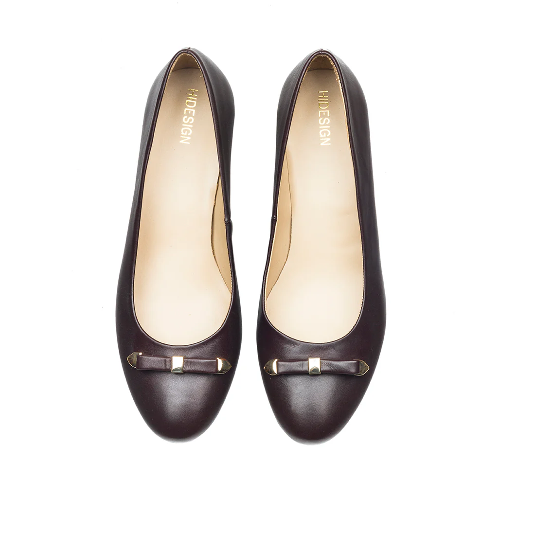 Elizabeth Women's Brown Leather Kitten Heel - Image 6
