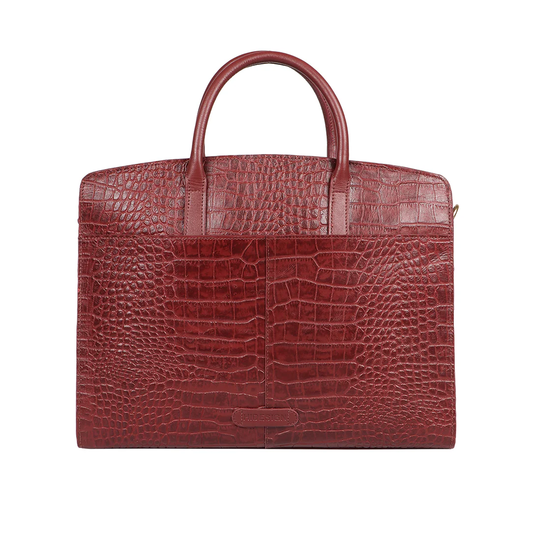 Ella 01 Marsala Leather Laptop Bag - Image 5