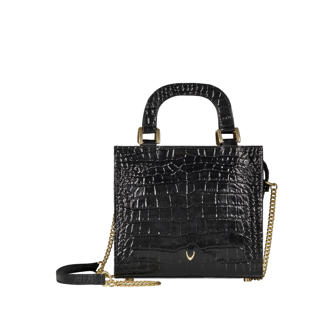 Emeline Black Leather Sling Bag - Image 3