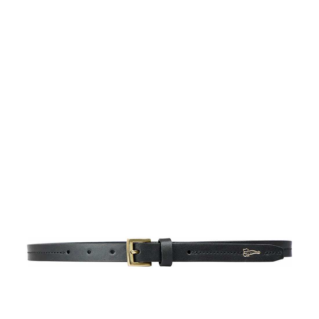 Emily Women's Black Non Reversible Leather Belt - Image 2