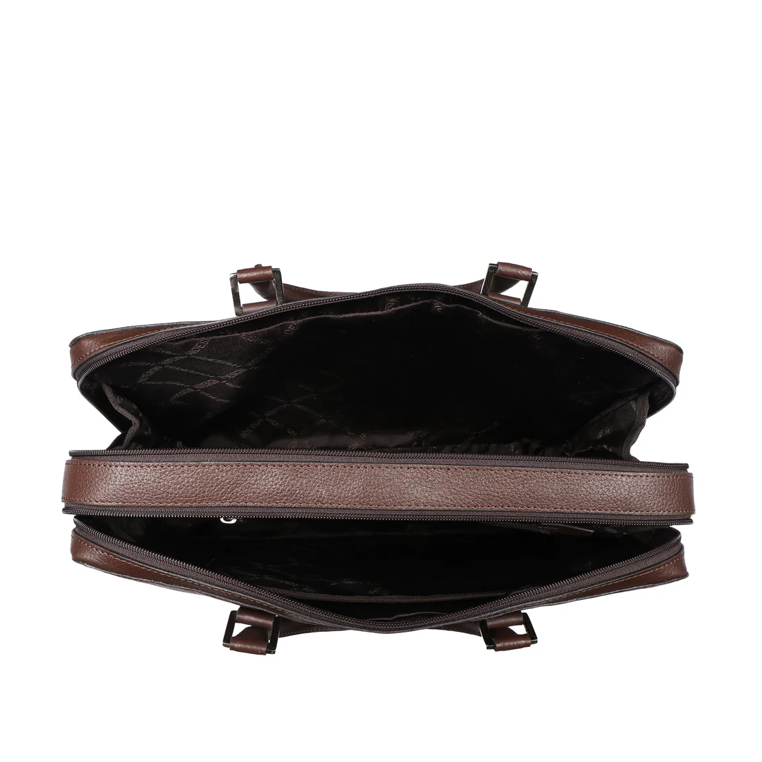 Enzo 01 Brown Leather  Laptop Bag - Image 6
